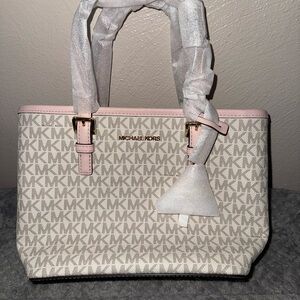 Michael Kors Signature Pink and Cream